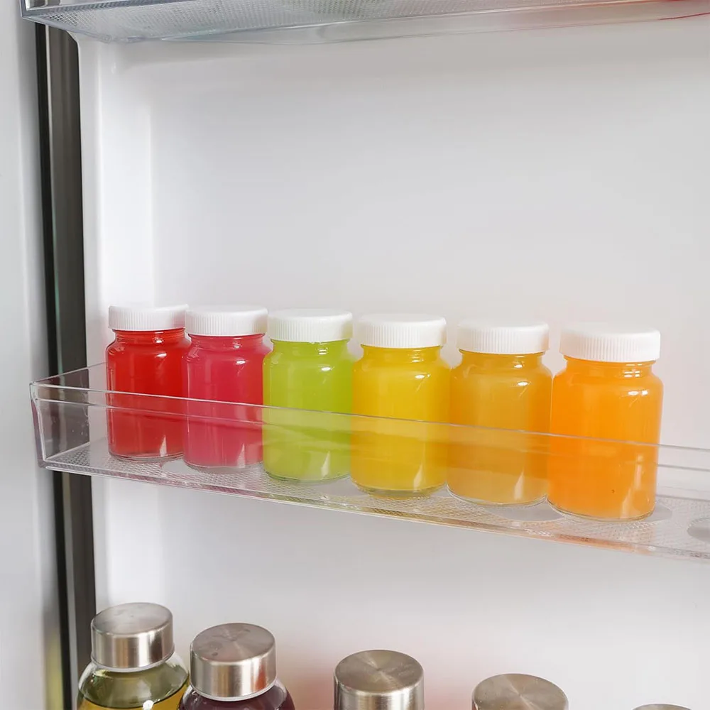 2oz Glass Jars With Lids, Small Mason Jars for Liquids, Wide Mouth Short Jars for Potion, Ginger Shots, Oils,with Stickers Brush