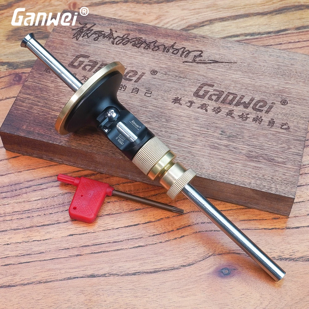 

Woodworker Precision European Scriber Ruler Marking Gauge Fine-tuning Automatic Alloy Line Scribing Depth Measurement Blade Tool