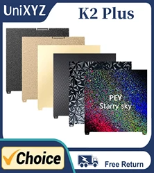 K2 Plus PEY PET PEO PEI Build Plate High Strength Wear Resistance Easy to Demold Steel Sheet for Creality K2 Plus Buildplate