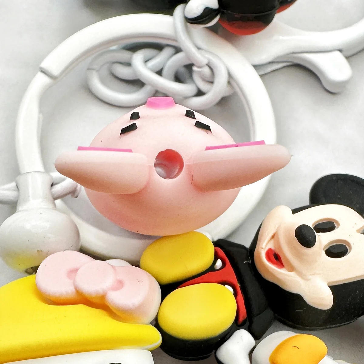 10個入り 3Dシリコンビーズ 新生児用キティちゃん3Dビーズ ベビーペンダント DIY紐ペンビーズ 乳首チェーン ジュエリー ハンドメイドアクセサリー ベビーギフト