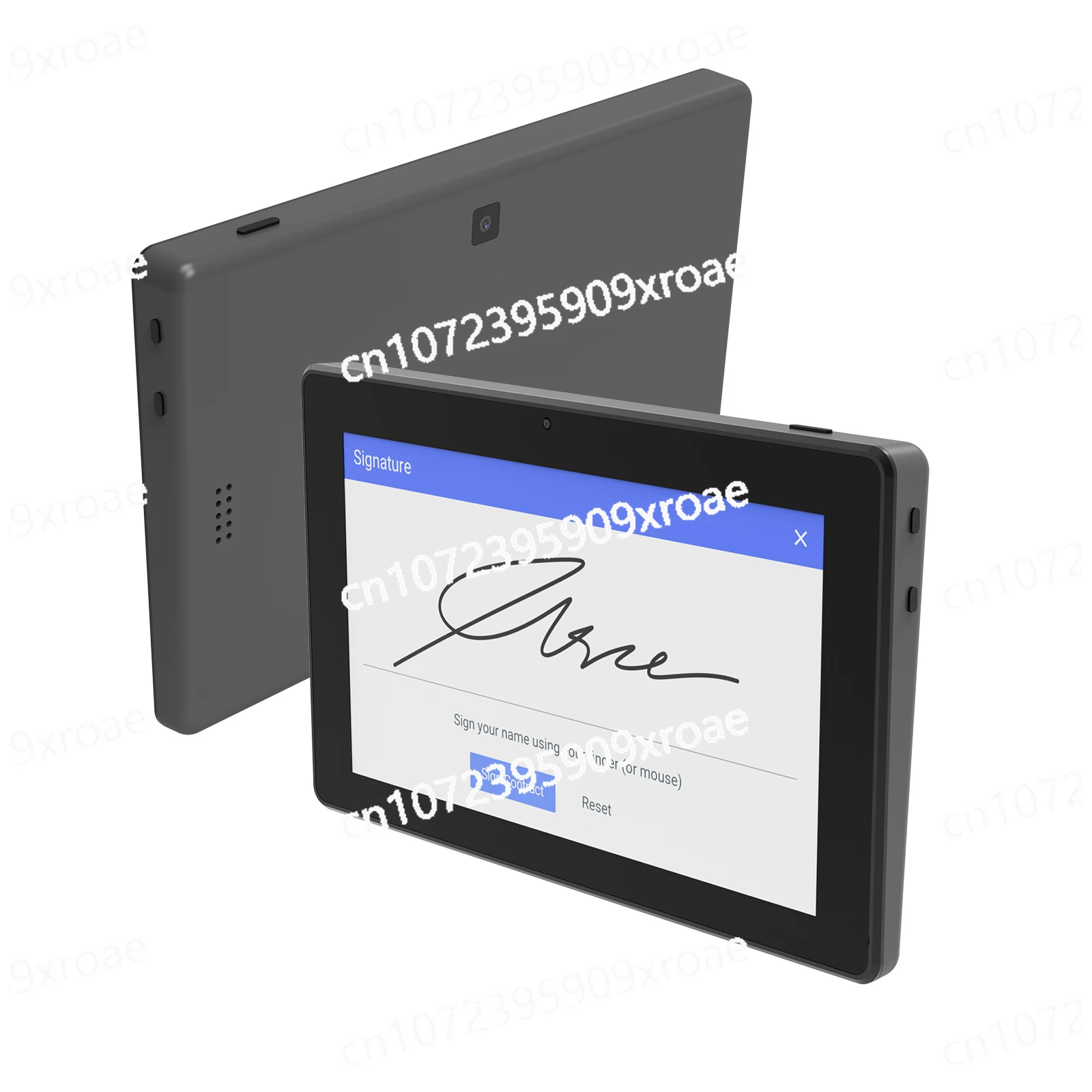 7inch Tablet Wifi Digital Signature Tablet Pc Two Usb Port QR Code Scanning Camera Signature Pad for Sales Counter