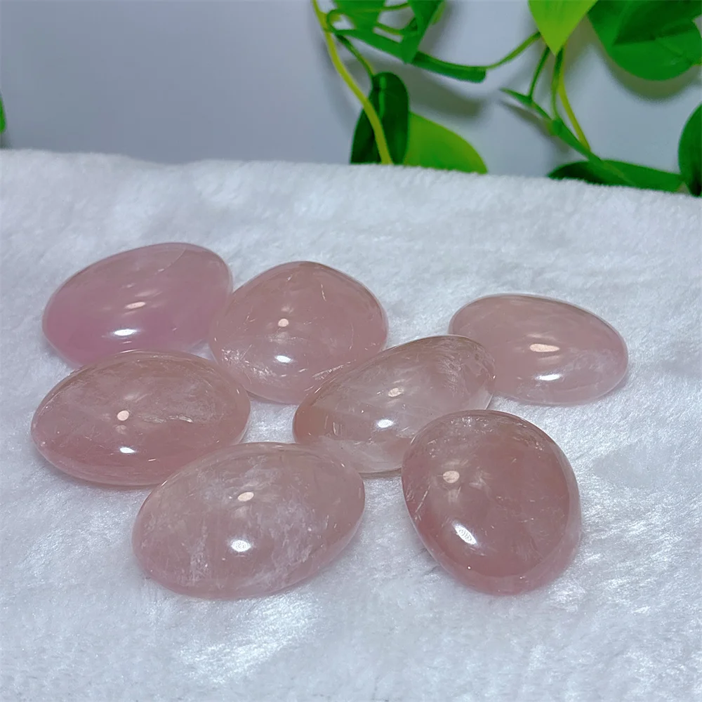 Rose Quartz Palm Crystal Natural Stone Quartz Minerals Home Decoration Reiki Craft Gemstone Energy Healing Garden decorations