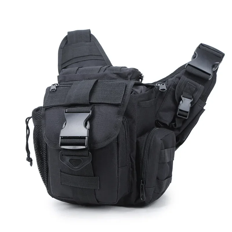 Sacos de câmera impermeáveis de grande capacidade, cintura de nylon para esportes ao ar livre, bolsa crossbody multifunções para homens, moda