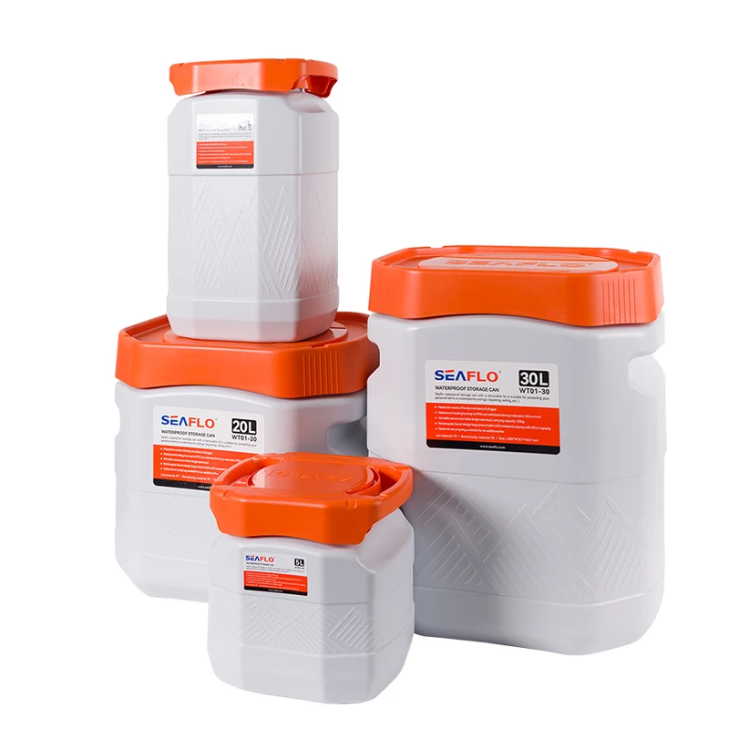 

SEAFLO пищевая водонепроницаемая банка для хранения из HDPE, портативная, подходящая для уличных автофургонов, яхт, лодок