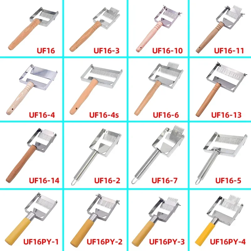 Uncapping Honey Fork Stainless Steel Honeycomb Honey Scraper Uncapping Scraper Honey Cutter Hive Scraping Knife Beekeeping Tools