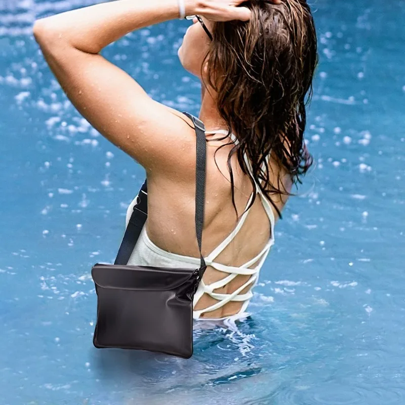 1pcs Mobile Phone Waterproof Pouch For iPhone 17 16 15 14 Pro Max Air Plus Outdoor Swimming Drift Diving Waist Pack