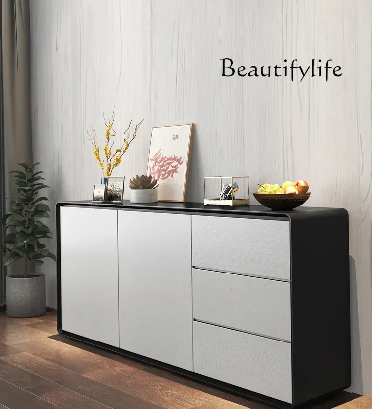 Modern simple side cabinet Nordic living room integrated wall storage designer fashionable new