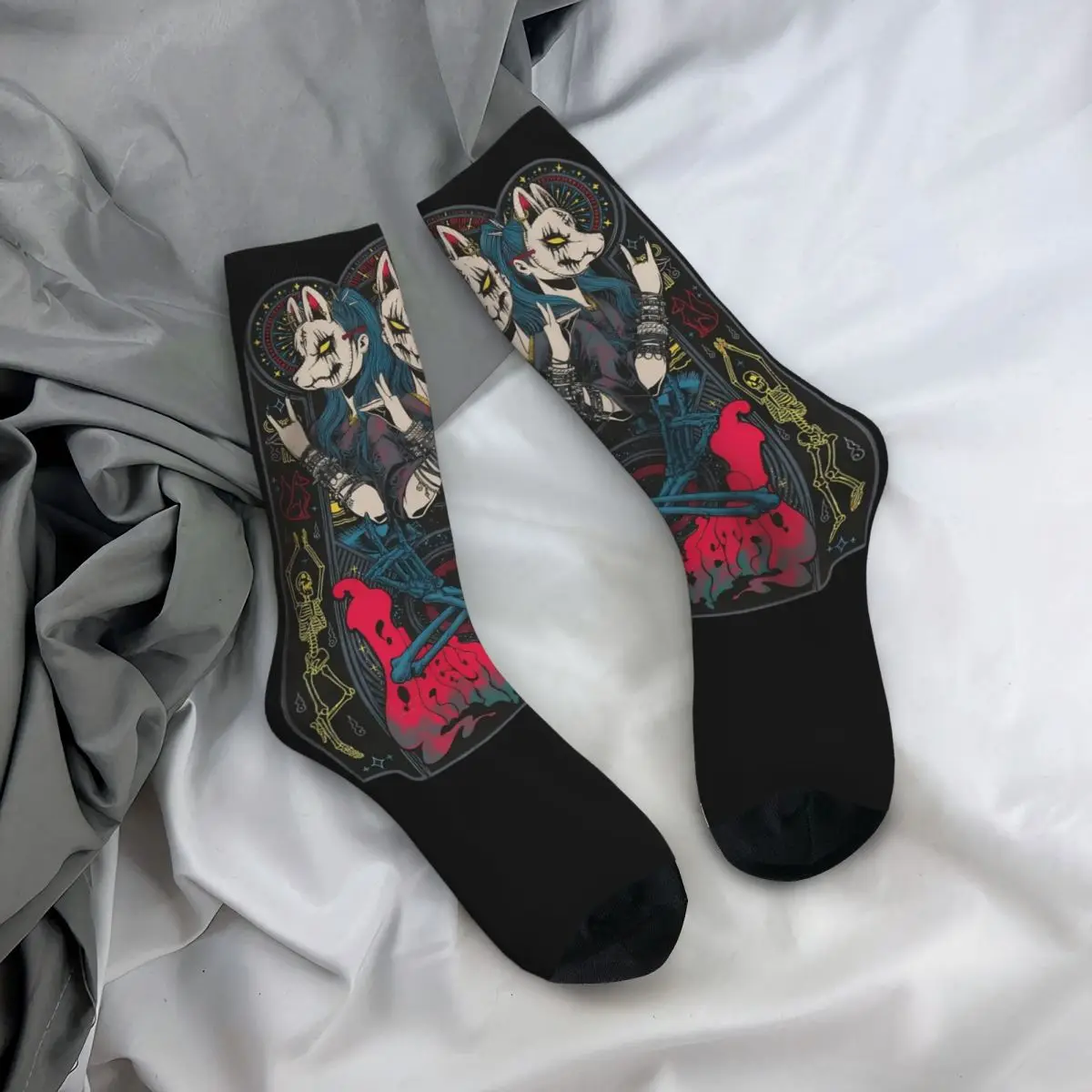 Babymetal Tour Rock Metal Band Gift Dress Socks Merch for Women Non-slip Dress Socks