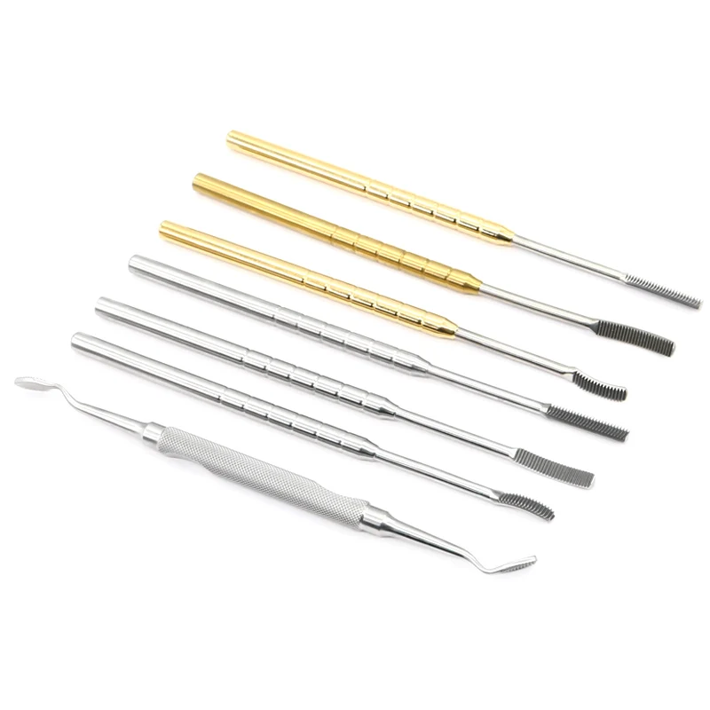 

Stainless Steel Nasal Bone File Straight Outside and Inside Curved Rubbing Bone File