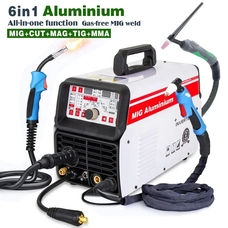 6 IN 1 MIG,CUT,TIG,Cold, MMA Aluminium welding machine multifunctional welder made specially