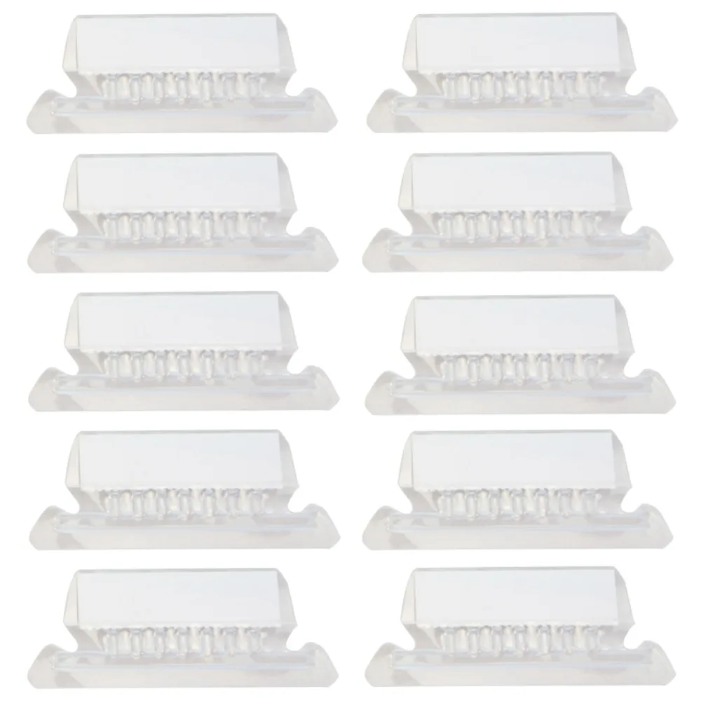 

10pcs New Plastic Folder Labels Wide-angle Design Transparent File Tabs Multifunctional Mix Color Label Holders Notebook