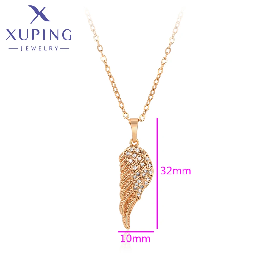 Xuping Jewelry Fashion Temperament Wings Shape Necklace Pendant for Women Gift A00607412