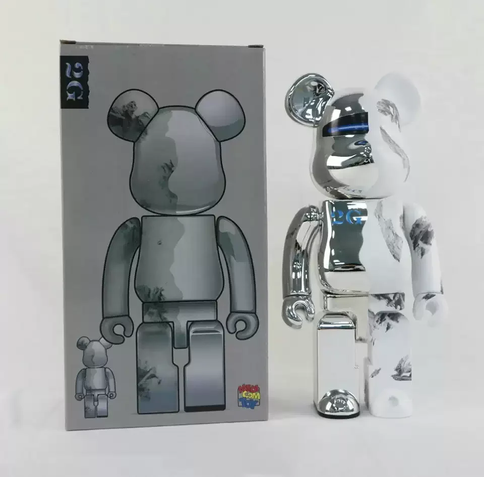 Bearbrick 400% Electroplated Empty Mountain Base 2G Tide Office Boy Desktop Wine Cabinet Decoration Couple's Birthday Gift