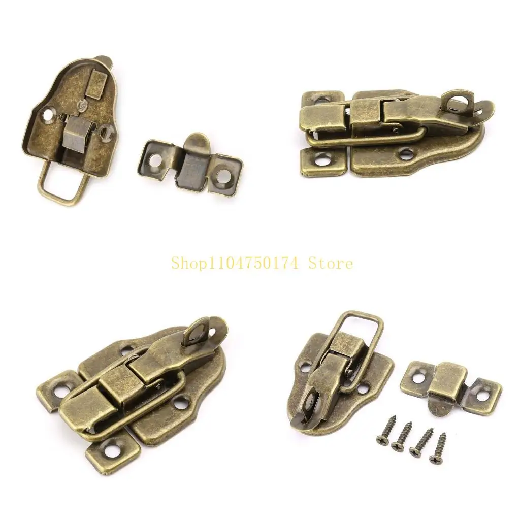 Vintage Toolbox Lock Antique Metal Buckle Suitcase for Case Toggle Lock Hasp for top sale