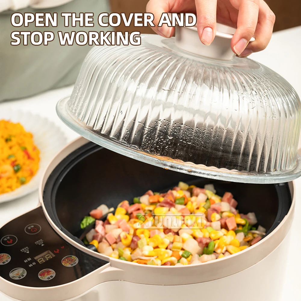 

Good Quality 3.5L Multifunctional Stir Fry Machine 1400W High-power Household Automatic Cooking Machine