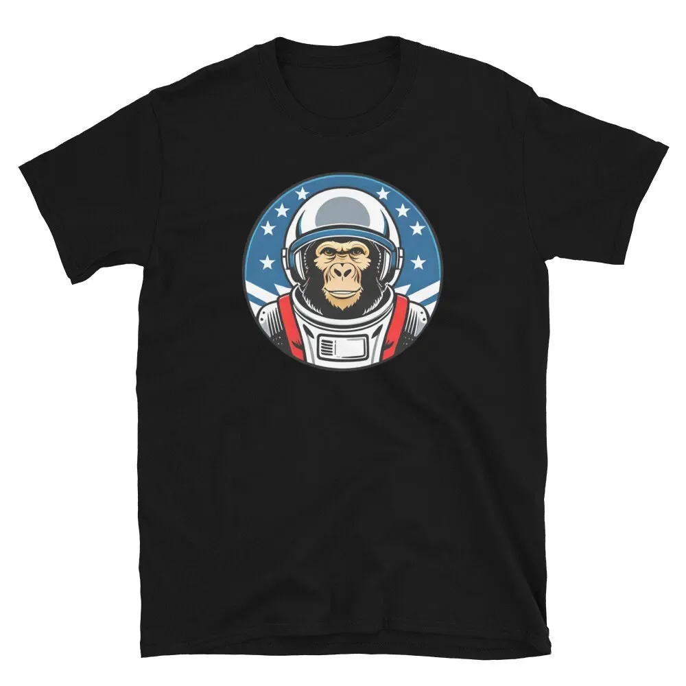 T-shirt Astronaut Monkey Chimp / Soft Unisex Tshirt Chimpanzee