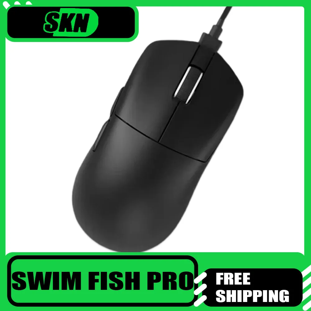 

Skn Swim Fish Pro Мышь 8k Paw3950 Трехрежимная беспроводная мышь Аксессуар для длительного срока службы батареи Компьютерная игровая мышь Мужские подарки