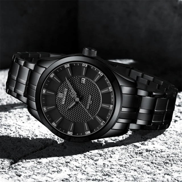 NAVIFORCE Men Wristwatch Top Brand Luxury Auto Date Business Man Watch Stainless Steel Sport Military Original Male Clock 8032