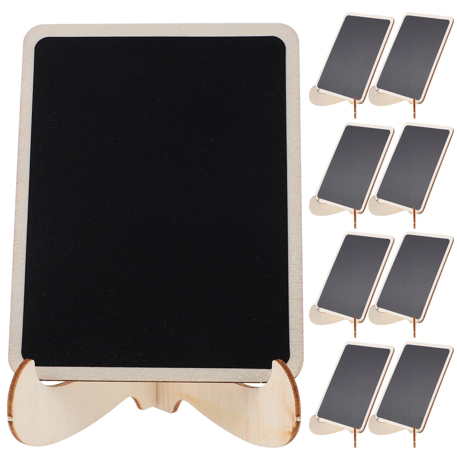 20 Pcs Wooden Mini Blackboard Reusable Chalkboard Label The Sign Signs for Food Chalkboards Buffet