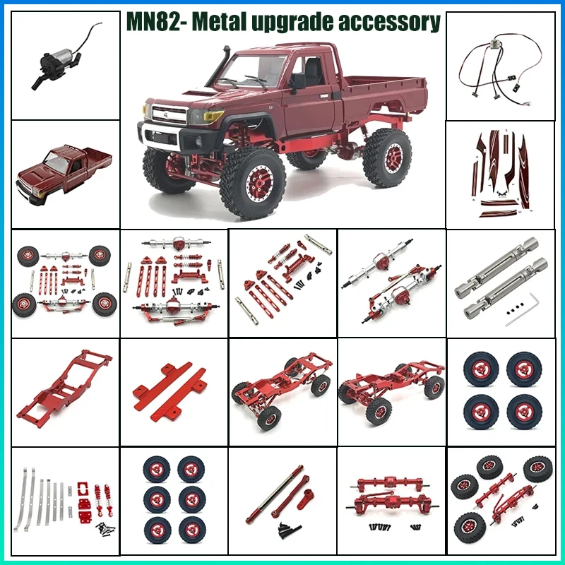 

Модернизированный MN82S 4WD внедорожный радиоуправляемый гусеничный автомобиль 2,4G металлическая игрушка с дистанционным управлением для детей и детей