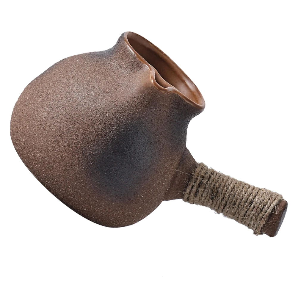 

1pc Large Capacity Clay Teapot Stovetop Portable Camping Kettle For Tea Coffee Soup Outdoor Barbecue Travel Kitchen Use