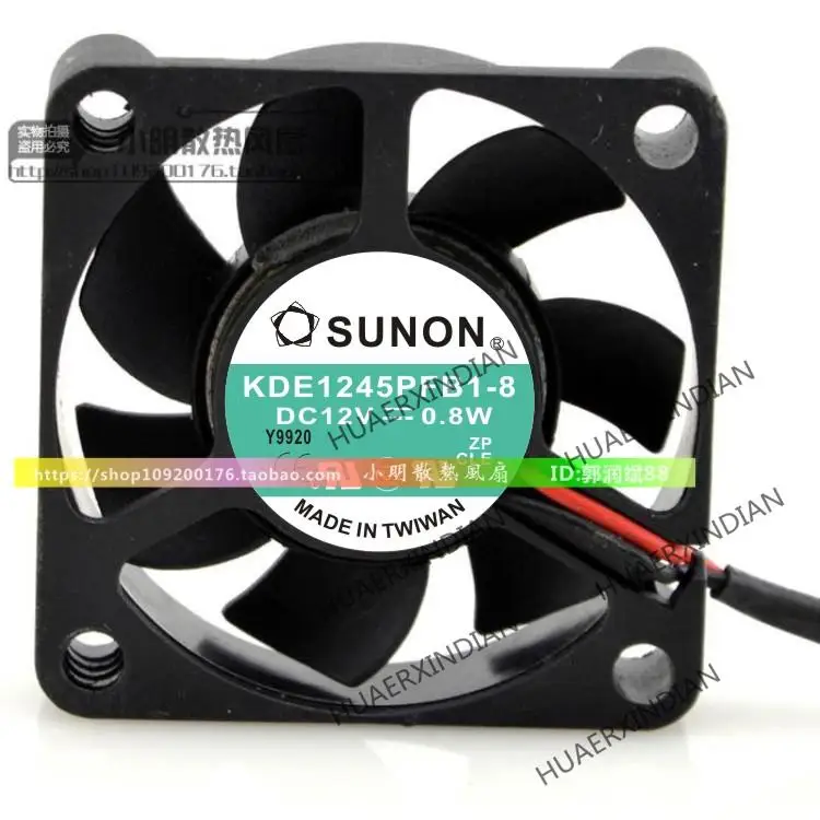 New  4.5CM KDE1245PFB1-8 DC12V 0.8W Cooling Fan Assembly Kit