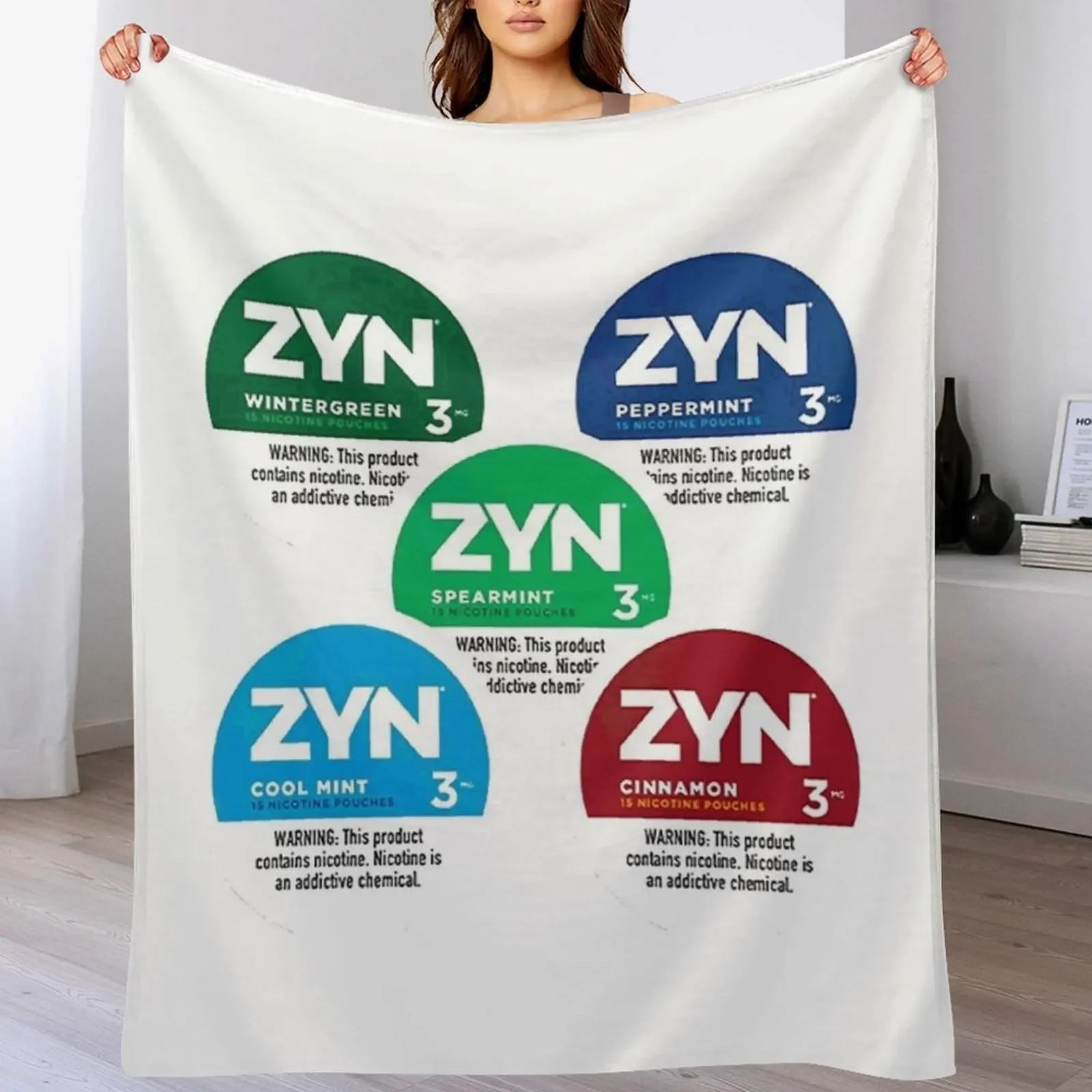 

Zyn Throw Blanket Warm Throw Blanket Gift for Anniversary