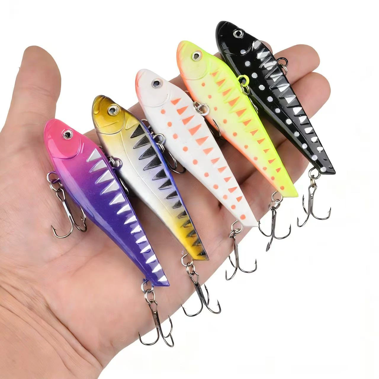 Sinking VIB Fishing Lures 8.5m 25.7g Artificial Plastic Hard Bait Jig Crankbait Built-in lead Vibration Trout Bait For Tackle