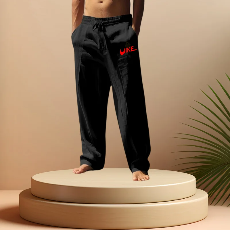 

Мужские повседневные спортивные хлопковые брюки с принтом, удобные и свободного кроя, подходят для всех сезонов, идеальный подарок на День отца.