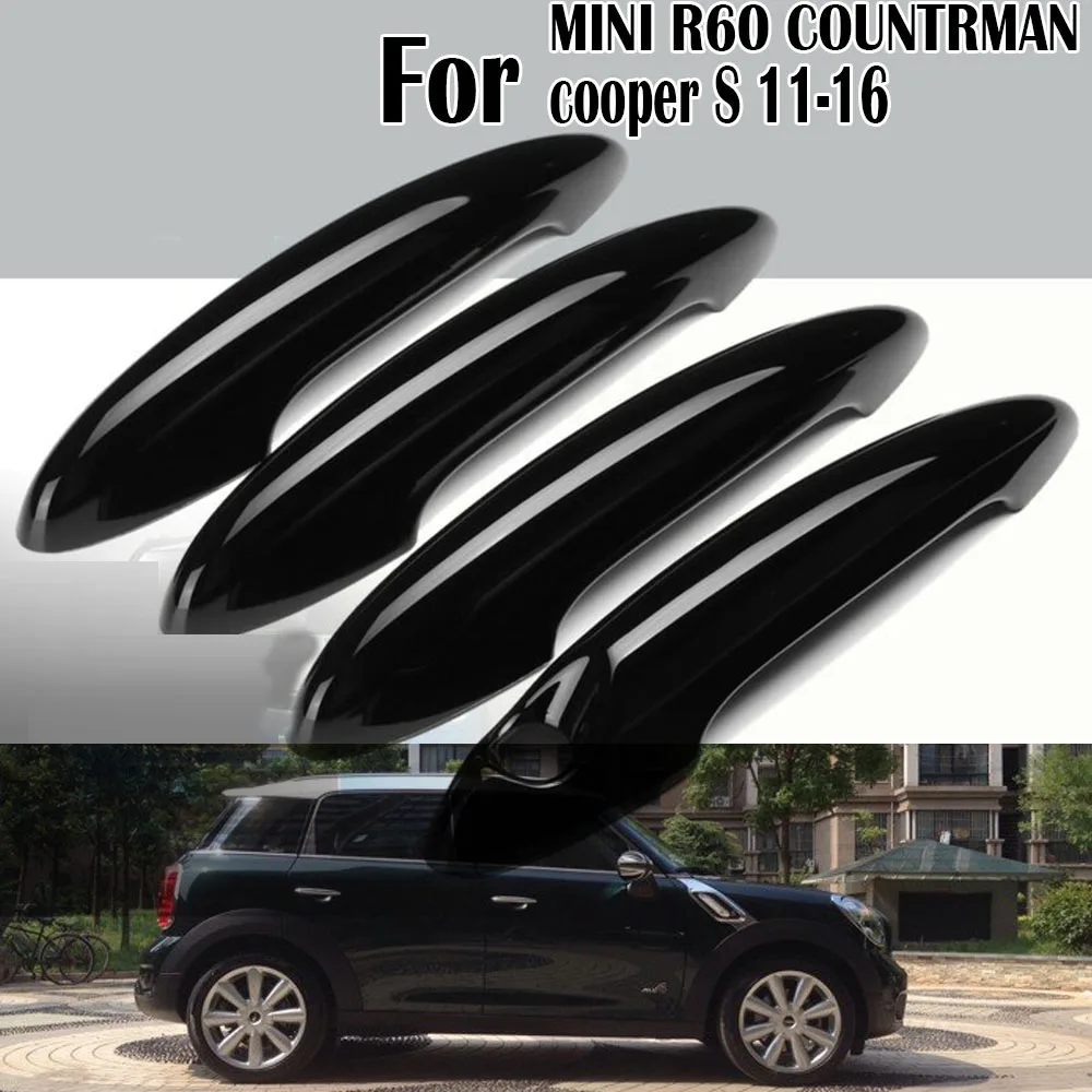 

4Pcs Gloss Black Door Handle Cover For BMW For MINI R60 COUNTRYMAN Cooper S 2011-2016 Exterior Door Handles Part Car Accessories