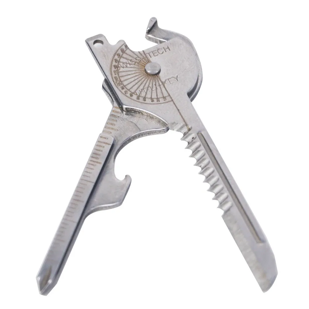 

6 in 1 Multi Tool EDC Folding Keychain Plier with Bottle Opener Screwdriver for Outdoor Survival Gear