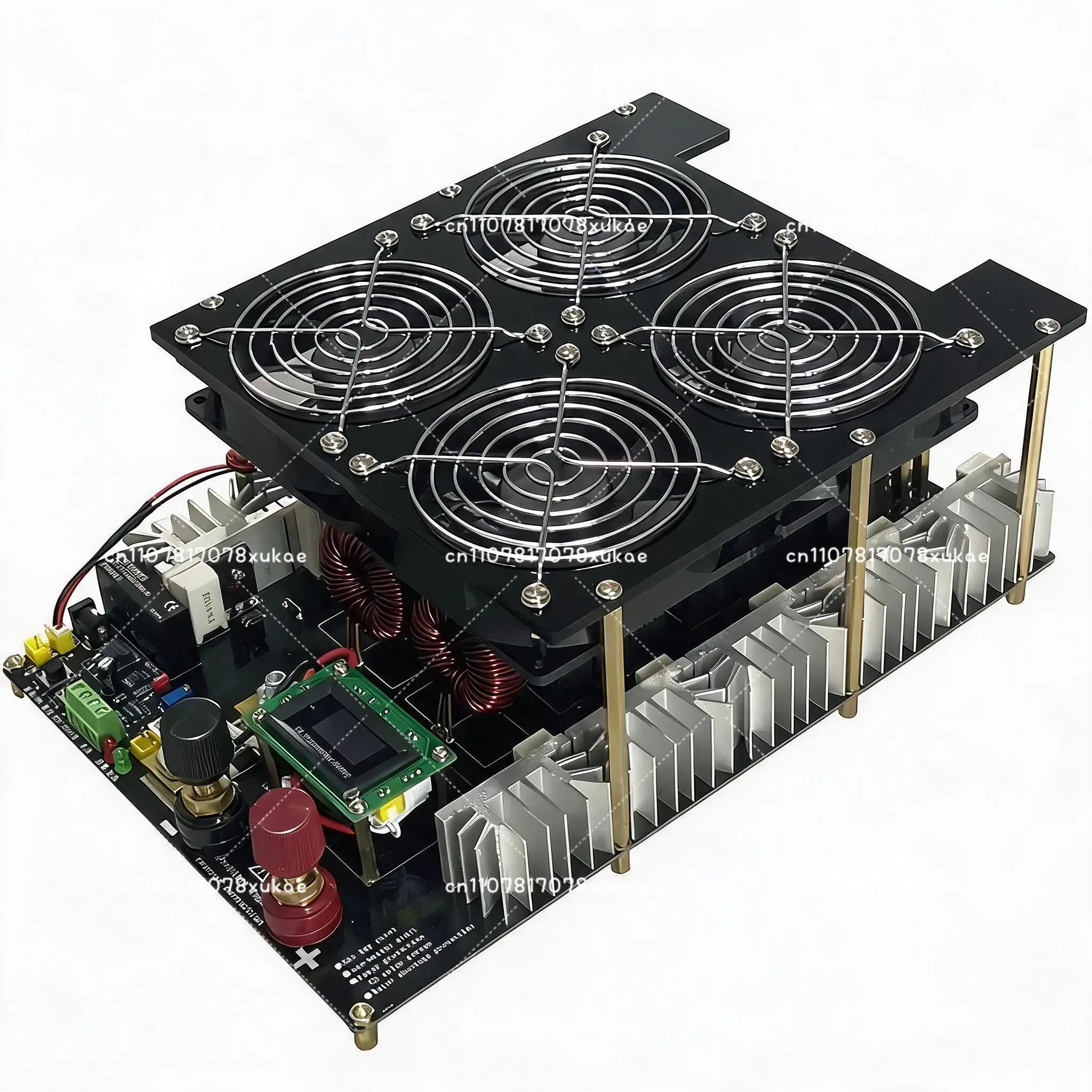 5000W/5KW ZVS Heater Induction PCB Board Heating Melted Metal Coil Pump Crucible Power Supply
