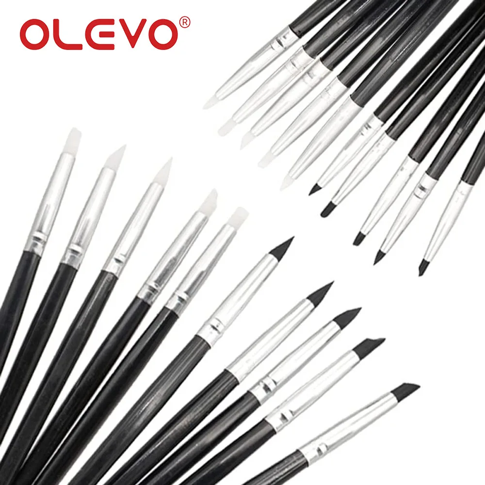 OLEVO-Dental Composite Resina Silicone Escovas, Shaping Canetas, Porcelana Adesiva, Clareamento Dentes, Acessórios Odontologia, 5 Pcs