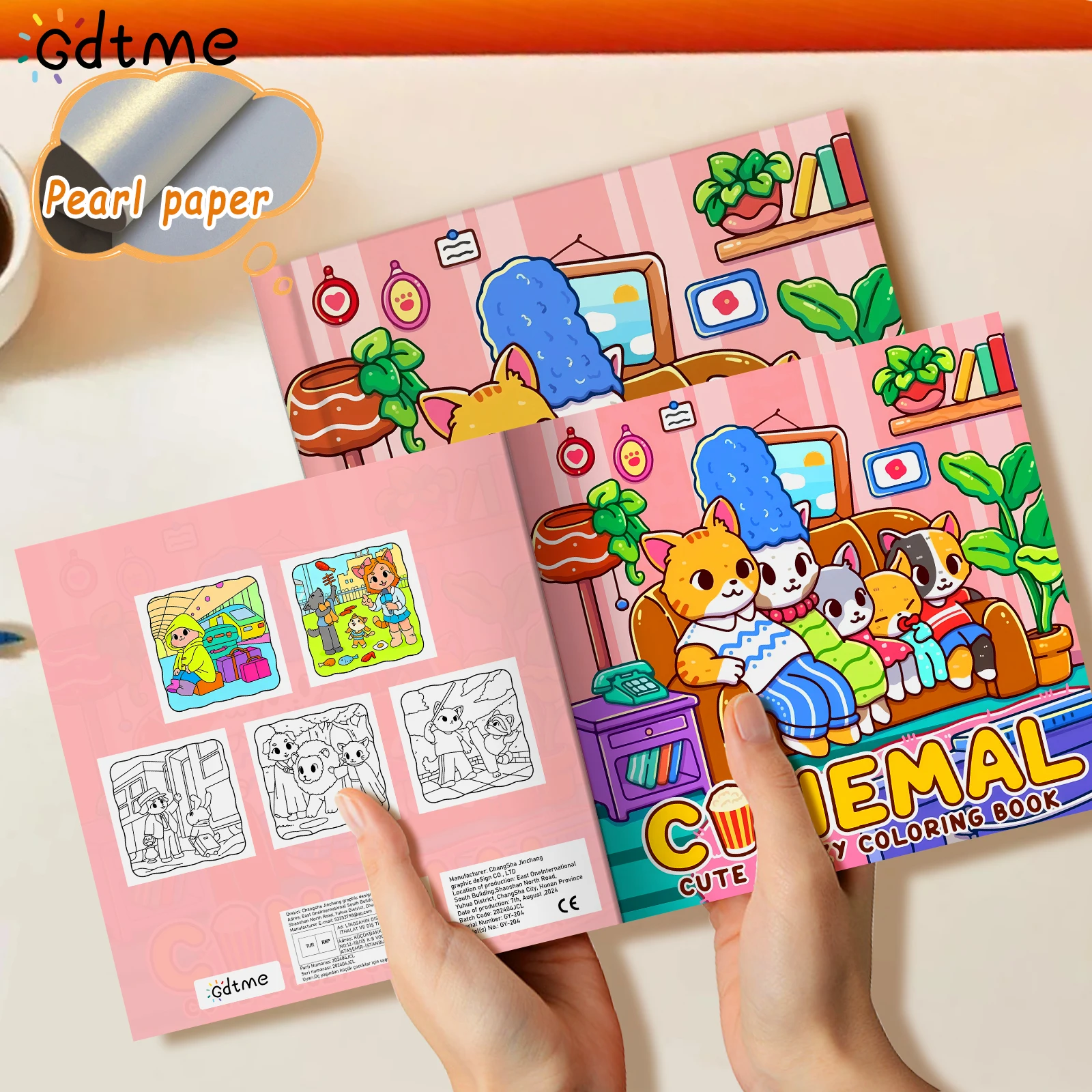 CINEMAL Coloring Book for Adults Featuring Cartoon Bold-easy Patterns for Relaxation DIY Painting Drawing Books