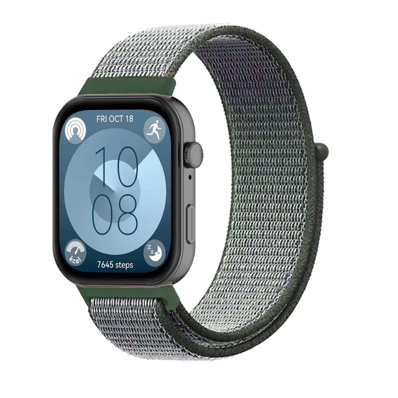Nylon Loop Strap For Huawei Watch Fit 3/4/4 pro Smartwatch Adjustable Bracelet Correa For Huawei Watch Fit 3 Wristband Accessory