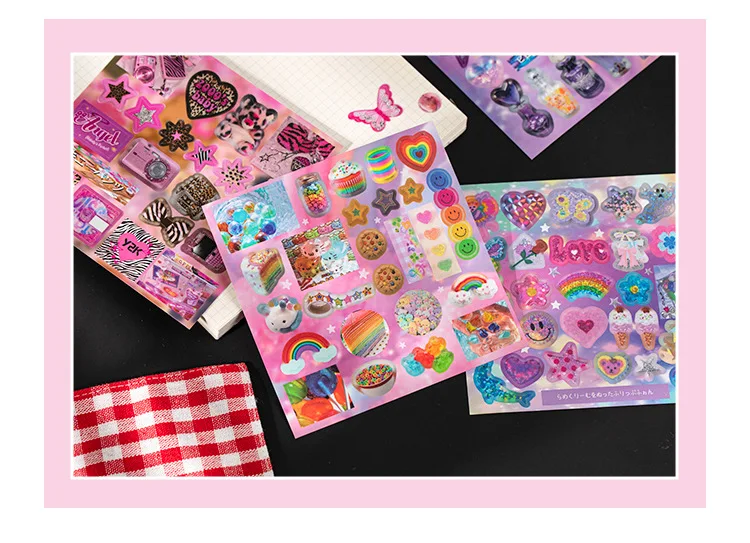 20 Blatt japanisches kreatives Stickerbuch, niedliche Dekoraufkleber im japanischen Stil, Scrapbooking, DIY-Tagebuch – Detail 9