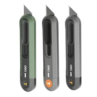 Deli 1 Pcs SK2 Material T-shape Multicolor High Quality Utility Knife Multifunctional Household Hand Tool for Paper Cutting