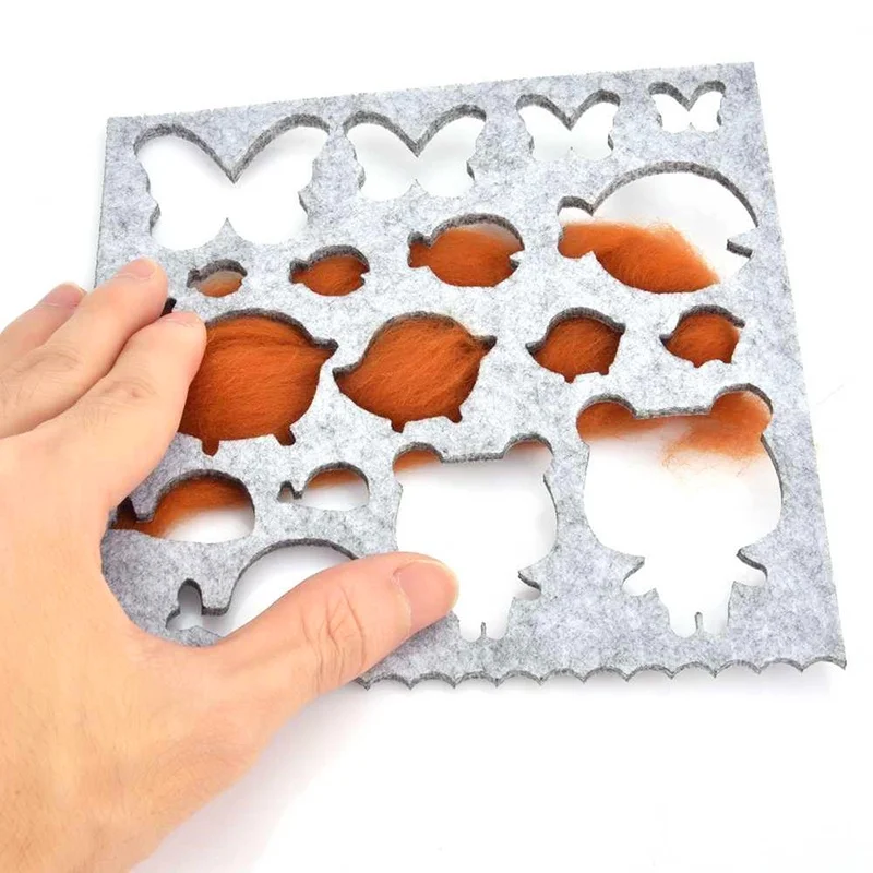 7 Piece Wool Felt Mold Needled Felt DIY Creative Craft Mold Sticker Handicraft Molding Mold Sewing Accessories
