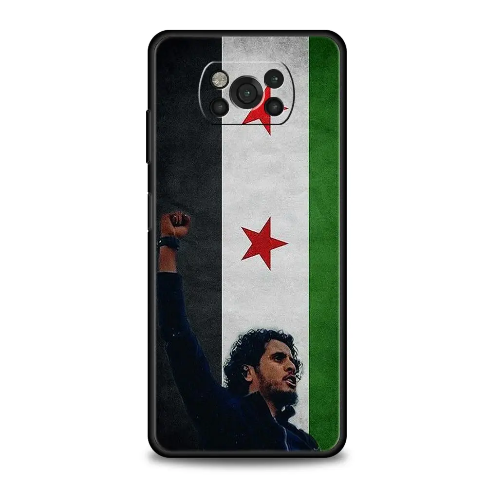 Syria flag Phone Case For For Xiaomi Poco X6 X5 Pro X4 X3 NFC F5 Pro F4 F3 GT M5 M4 Pro 5G M3 C51 C50 C55 Soft Cover