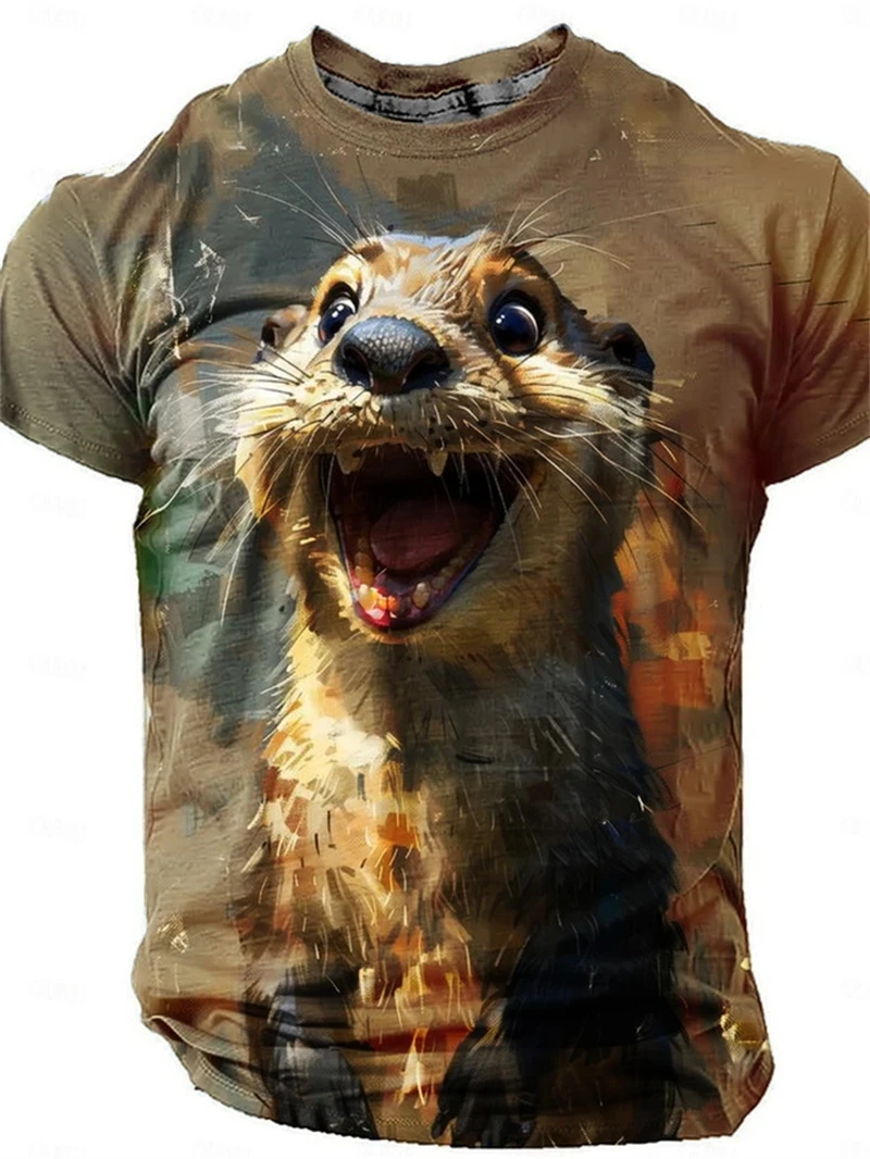 

Funny Animal Graphic T Shirt 2026 New 3D Print Quick Dry Soft Causal Men Women Unisex Oversized Harajuku Summer Tops Clothing
