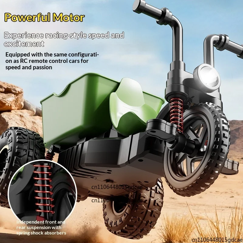 

New High-Speed Drift Stunt RC Tricycle-New Kids' Favorite Remote Control Toy Gift，Drifting Cool Racing Car，With LED effects