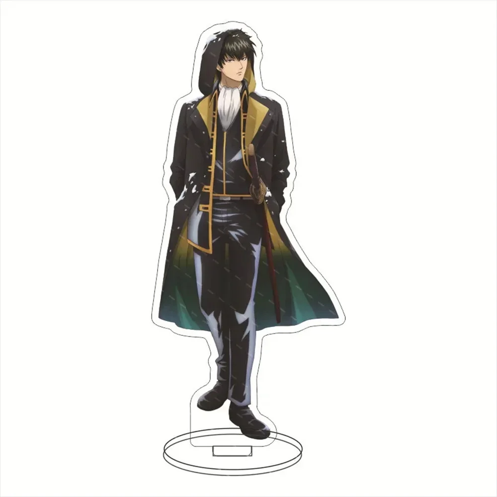 15CM Anime Stand Figure Model Plate Cosplay Decoration GINTAMA Kagura Sadaharu Shimura Shinpachi Kagura Acrylic