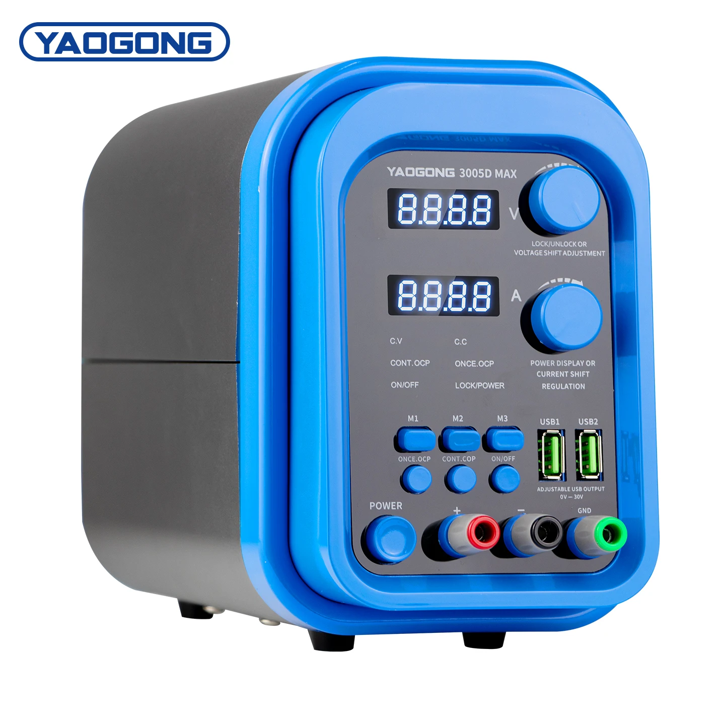 YAOGONG 3005D MAX Adjustable DC Power Supply 30V5A Mobile Phone Repair Tool with Digital Display for Electronics Lab PCB Testing