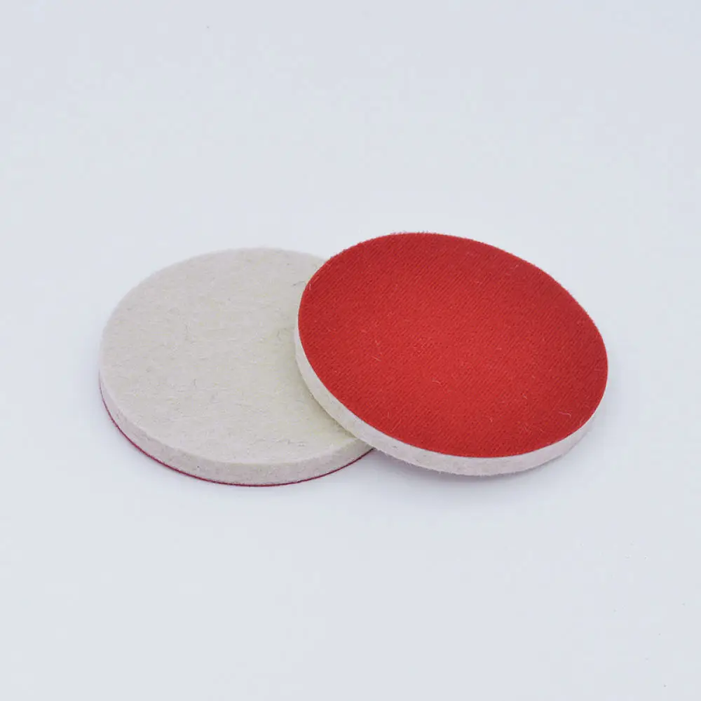Wool Polishing Pad Buffing Wheel Hook Loop Backing Disc Accessory For Rotary Tool Mirror Finish Grinding Car Detailing