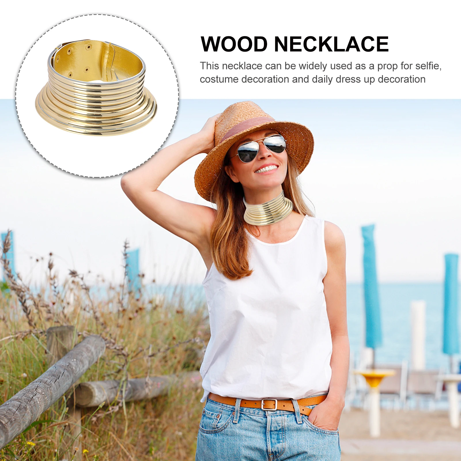 

African Style Necklace Pink Gothic Punk Chunky Collar Fashion Jewelry Ethnic Chokers Safe Durable Women Gifts