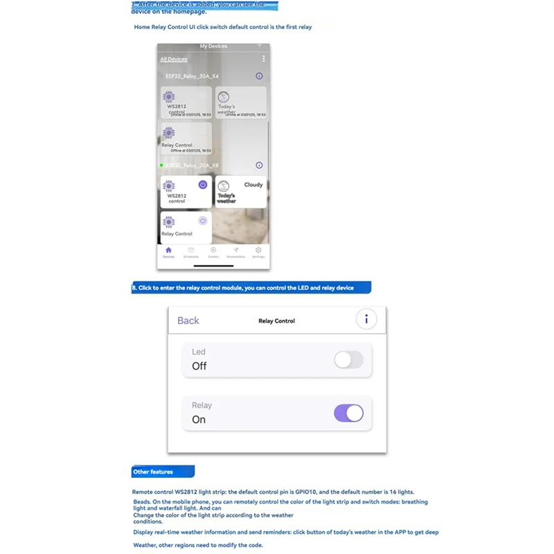 APPLIA-2X Modulo Relè a 4 Canali 30A DC7-28/5V Modulo Relè WIFI Bluetooth Scheda di Sviluppo ESP32-WROOM