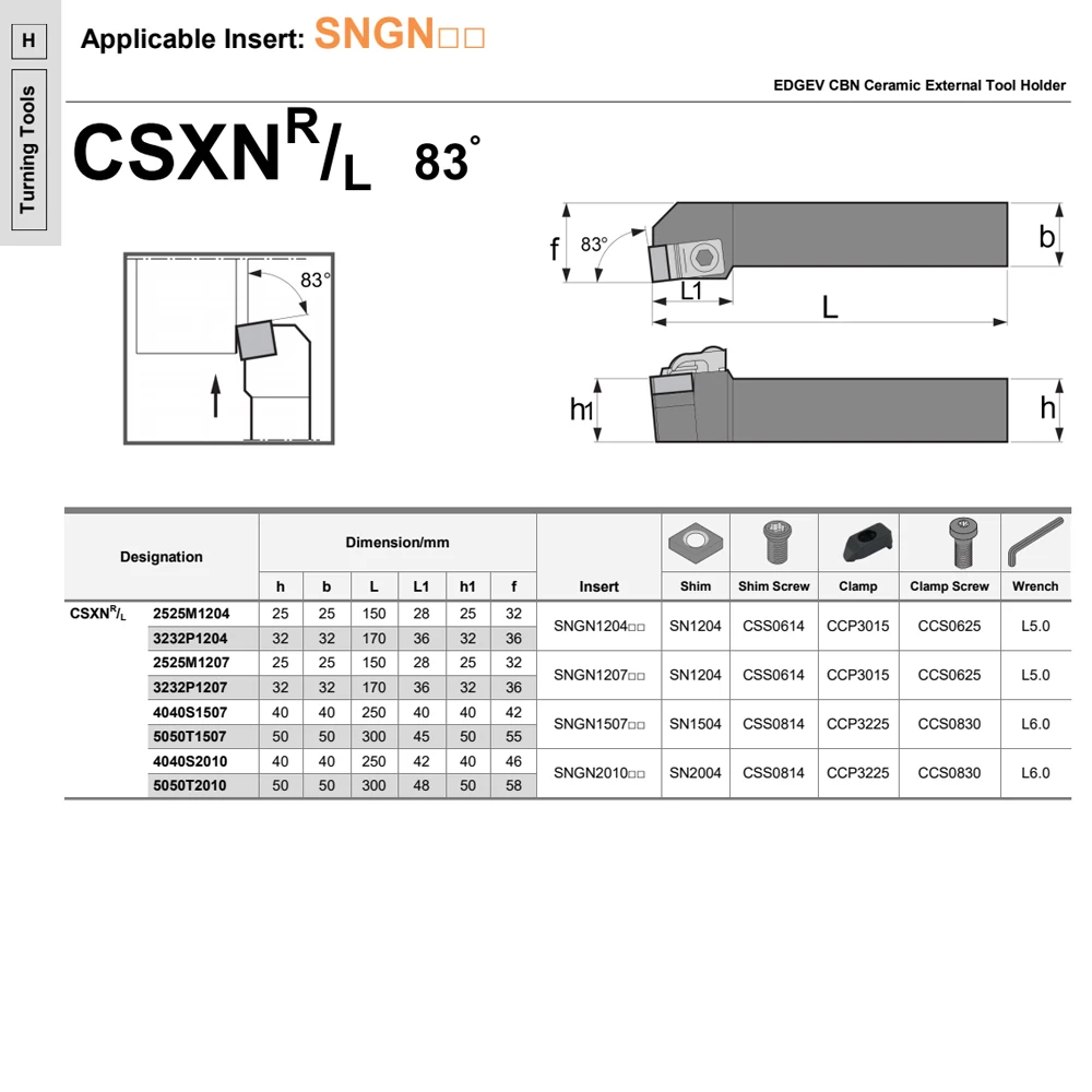 CSSNR2525 CSSNR3232 CSDNN2525 CSSNR CSSNL CSDNN CSXNR turning tool lathe SNMN SNMN12 SNGN SNGN120408 cbn Inserts tool holder