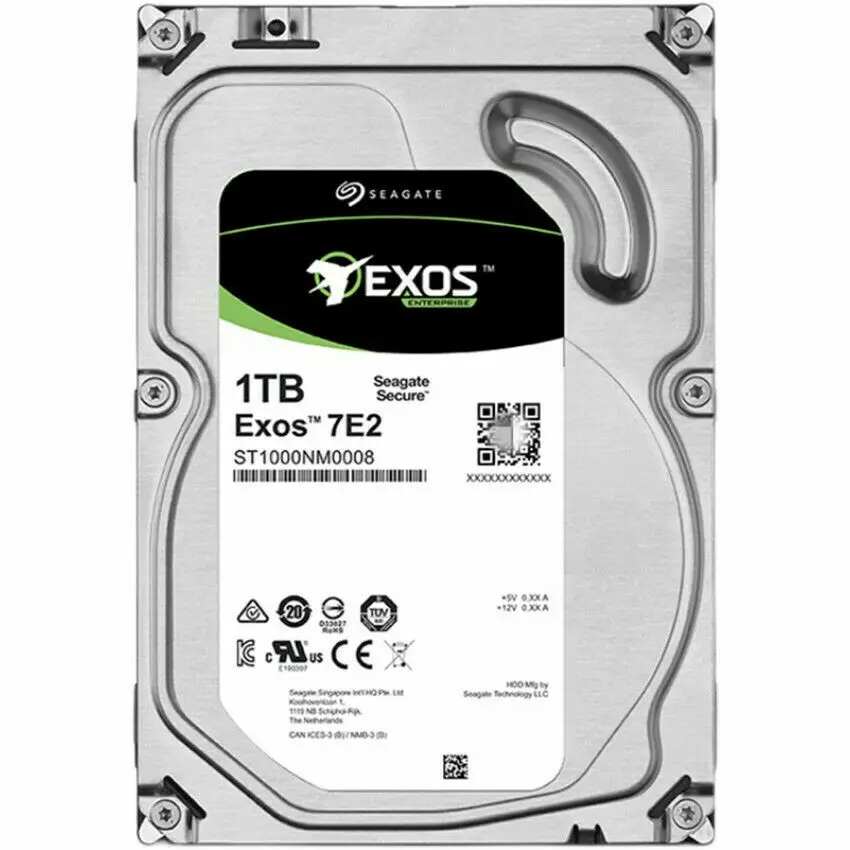 Sata IIIハードドライブ,st1000nm0008,seagate exos 7e2,1テラバイト,7.2k,128mb,3.5インチ,新品