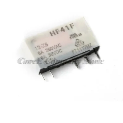 2Pcs/1pc HF41F 41F Industrial Relay Subminiature Power Relay HF41F-24-ZS HF41F-12-ZS HF41F-5-ZS 6A DC 5V 12V 24V 5Pins Converter