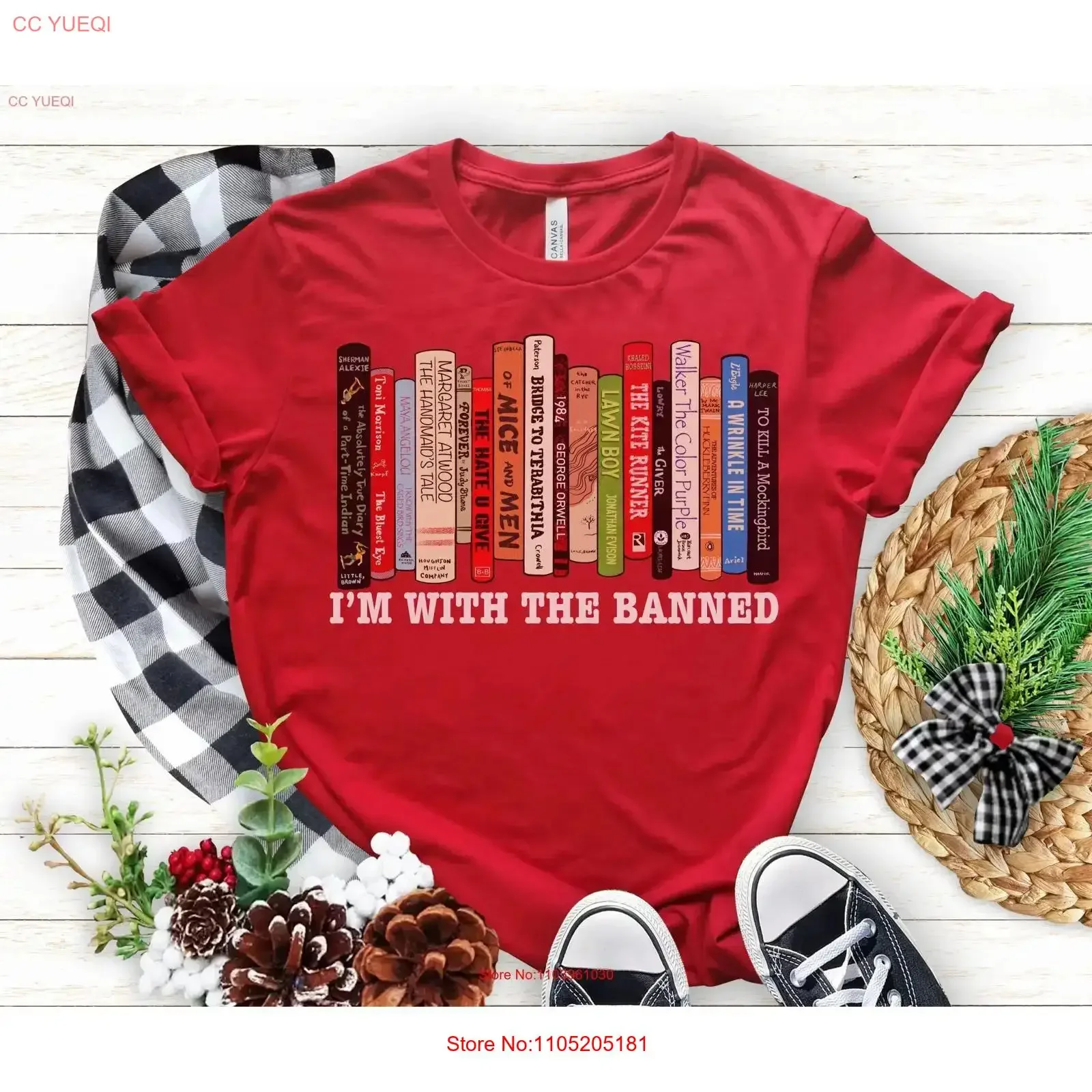 Banned Books SweaT T Shirt Funny Librarian Reading Book Nerd Lover Apparel vintage Washed Slightly graphic Unisex homme Soft